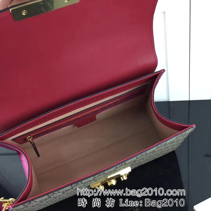 GUCCI古馳原單 新款專櫃品質原單皮質453188 啡大紅梅紅手提單肩斜挎包 HY1024